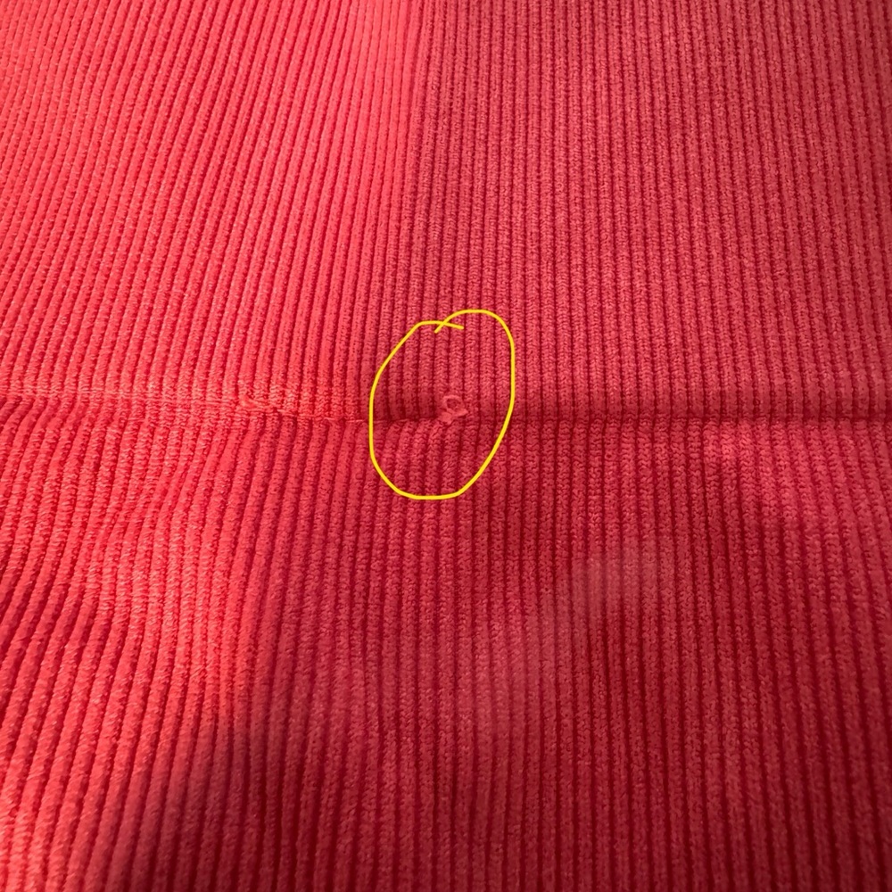 Joy Lab Solid Red Orange Ribbed High Waisted Perf… - image 8